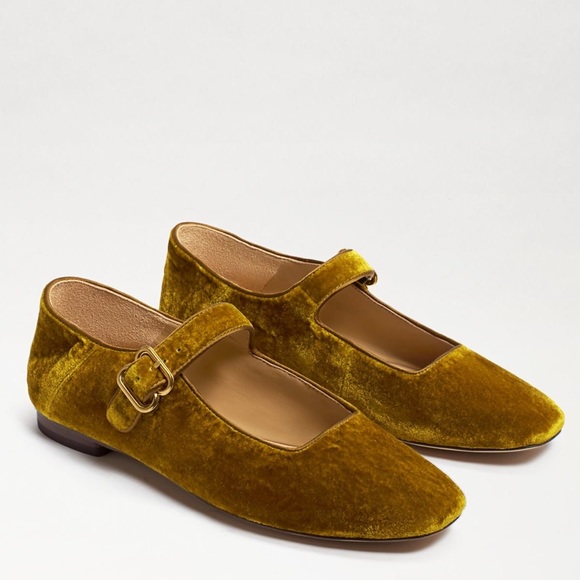 Sam Edelman Shoes - MICHAELA MARY JANE FLAT in velvet rust mustard